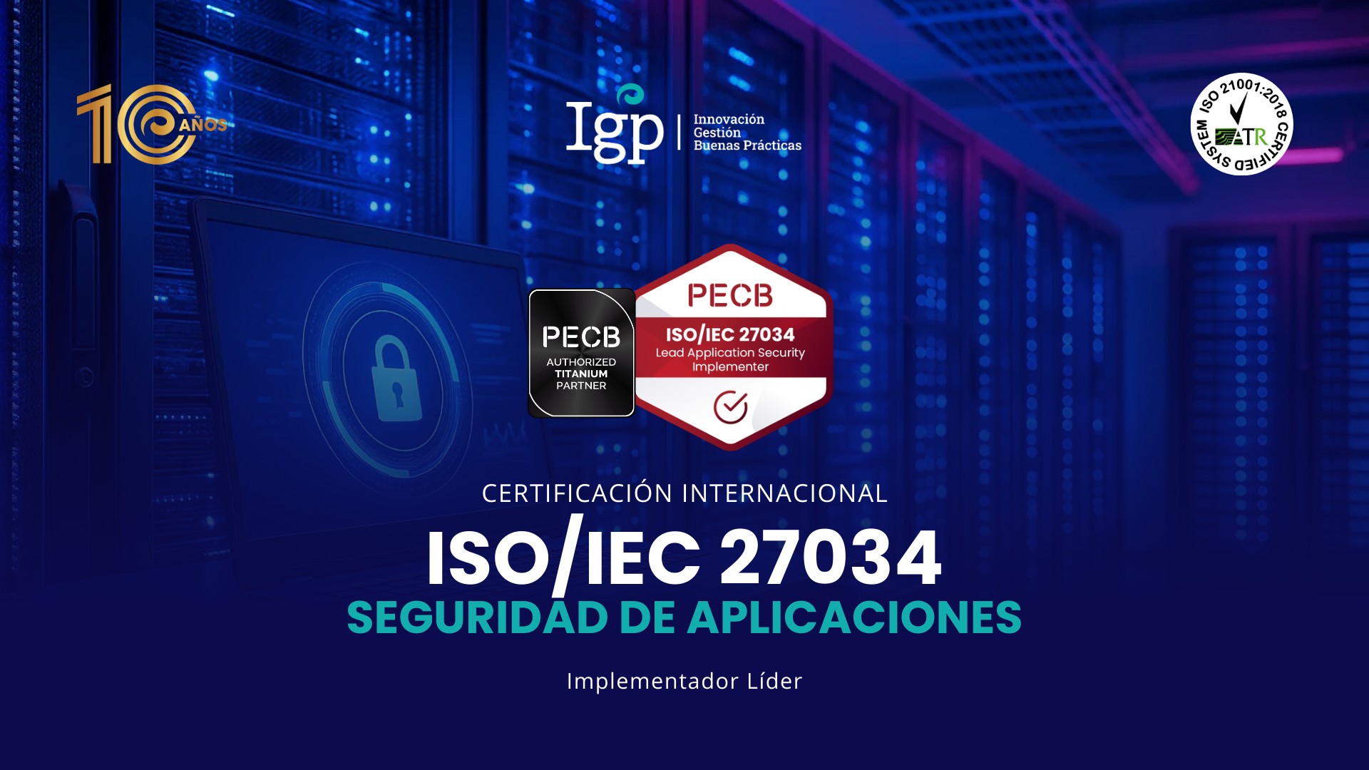 Foto principal de ISO/IEC 27034 Implementador líder de Seguridad de Aplicaciones